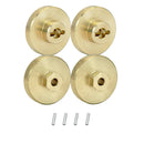 Brass +10mm Hexes and 1.5mm Pins, 4pcs