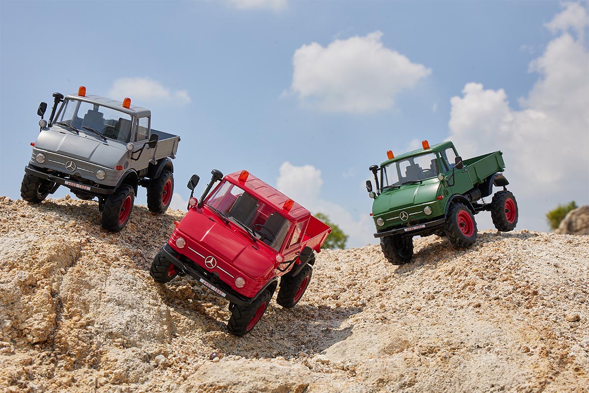 FMS FCX24 Unimog クローラーラジコン FMS 1:24 FCX24 Unimog 4WDオフロードクローラー RTR 国内認証済