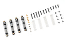 BATRAZZI 45mm Oil-filled Aluminum Shocks with Quick-Change for FMS FCX24 & FCX18 Silver (4pcs)