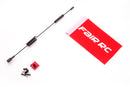 Metal Antenna with Fair RC Flag Simulation Decoration for 1/10 RC Crawler