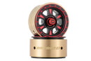 BATRAZZI 1.0” Rogue Beadlock Wheels Black with bold red accents (2pcs)