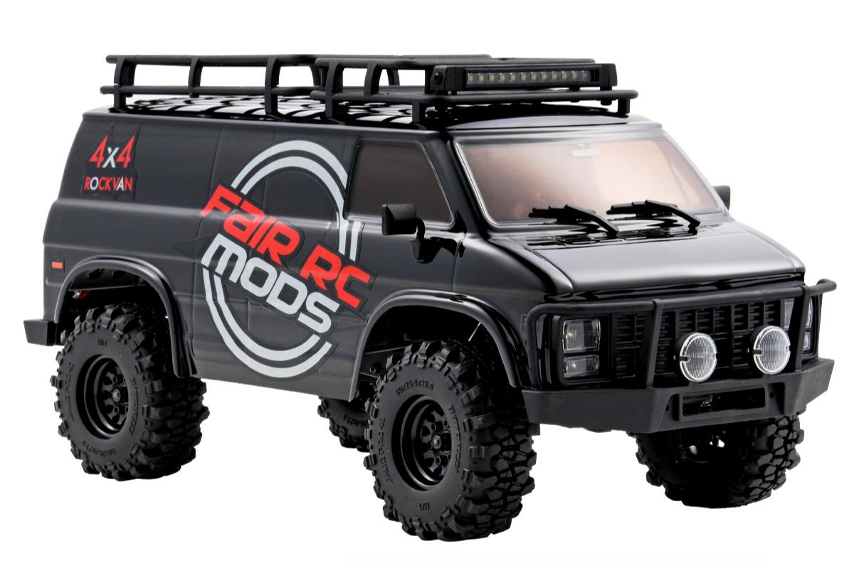 FairRC 1/18 CR18P EVO-V2 Rock Van Black Mod RTR