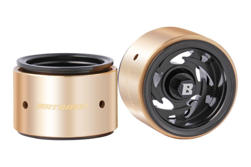 BATRAZZI Aluminum 1.0” Stellar Racing Beadlock Wheels Black (4 pcs)