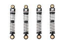 BATRAZZI 45mm Oil-filled Aluminum Shocks with Quick-Change for FMS FCX24 & FCX18 Silver (4pcs)