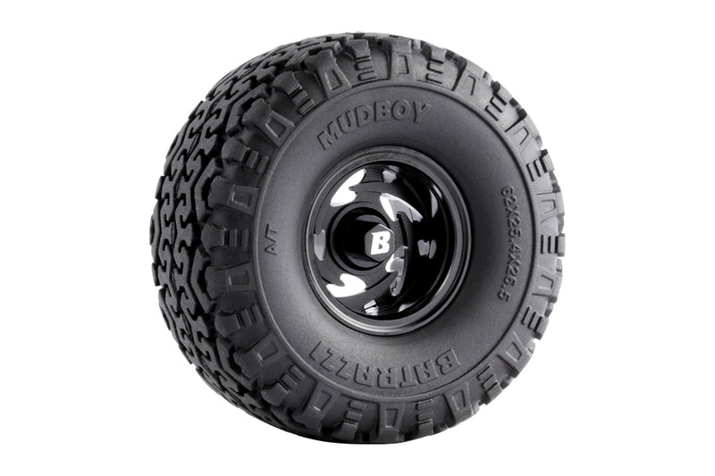 BATRAZZI Aluminum 1.0” Stellar Racing Beadlock Wheels Black (4 pcs)