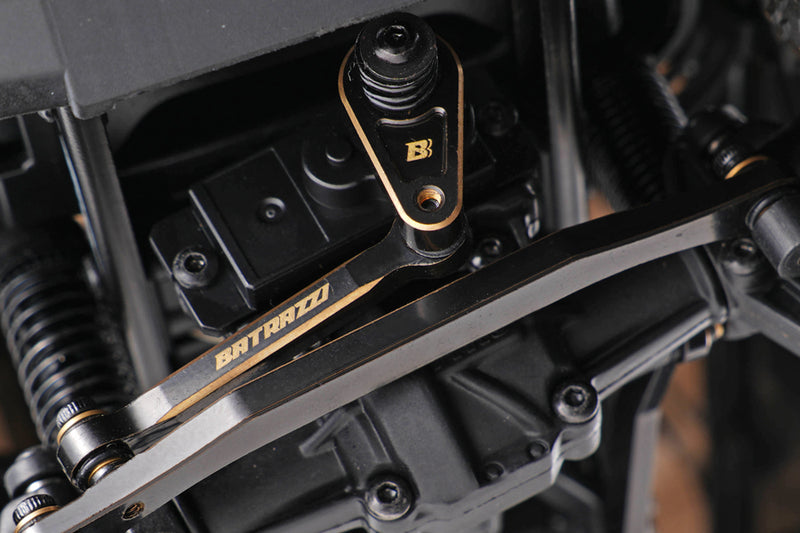BATRAZZI Brass Steering Set For FMS FCX18/FCX24 (Black)