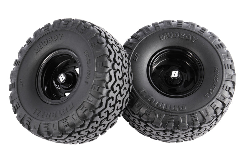 BATRAZZI Aluminum 1.0” Stellar Racing Beadlock Wheels Black (4 pcs)