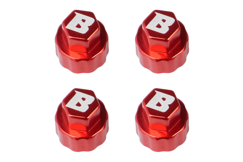 BATRAZZI 2.5mm Aluminum Wheel Hub Covers for TRX4M/CR18P (4pcs)