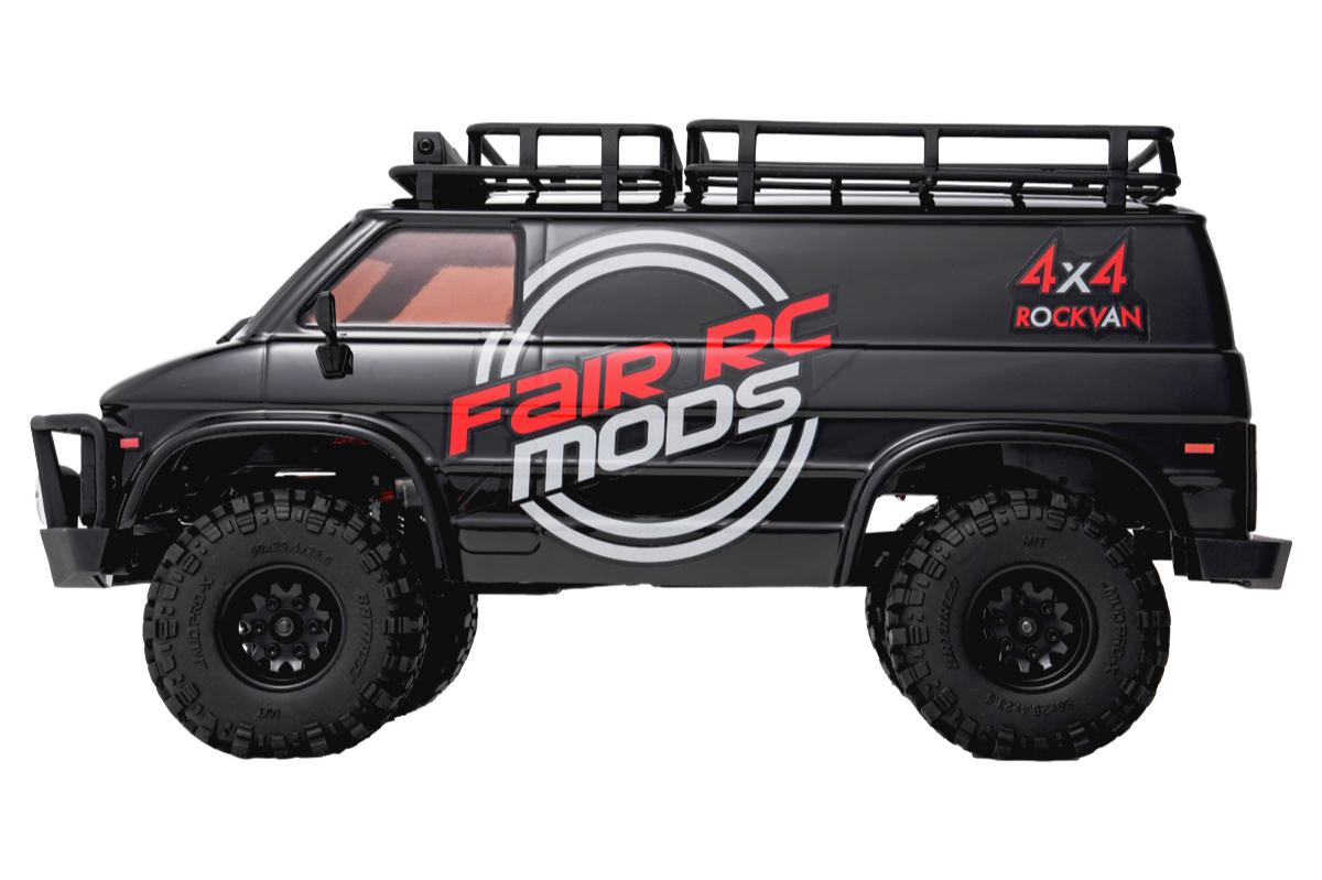 FairRC 1/18 CR18P EVO-V2 Rock Van Black Mod RTR