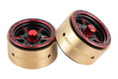 BATRAZZI 1.0” Rogue Beadlock Wheels Black with bold red accents (2pcs)