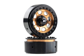 BATRAZZI 1.9" Aluminum D-Hole Beadlock Wheels Gold (2pcs)