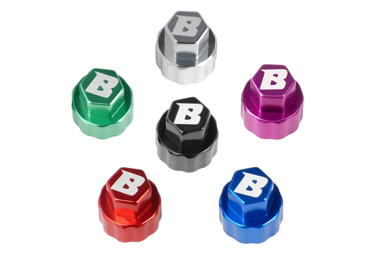 BATRAZZI 2.5mm Aluminum Wheel Hub Covers for TRX4M/CR18P (4pcs)
