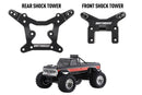 Seckilling BATRAZZI Front & Rear Shock Tower + Steering Link Set for FMS 1/10 F100