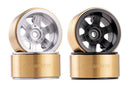 BATRAZZI Aluminum 0.7" Broadside 8-Lug Beadlock Wheels for Axial SCX30 (4pcs)