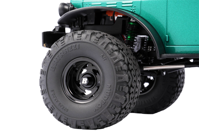 BATRAZZI Aluminum 1.0” Stellar Racing Beadlock Wheels Black (4 pcs)