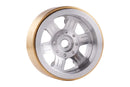BATRAZZI Aluminum 0.7" Broadside 8-Lug Beadlock Wheels for Axial SCX30 (4pcs)