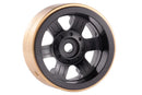 BATRAZZI Aluminum 0.7" Broadside 8-Lug Beadlock Wheels for Axial SCX30 (4pcs)