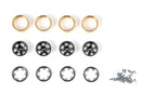 BATRAZZI Aluminum 0.7" Broadside 8-Lug Beadlock Wheels for Axial SCX30 (4pcs)