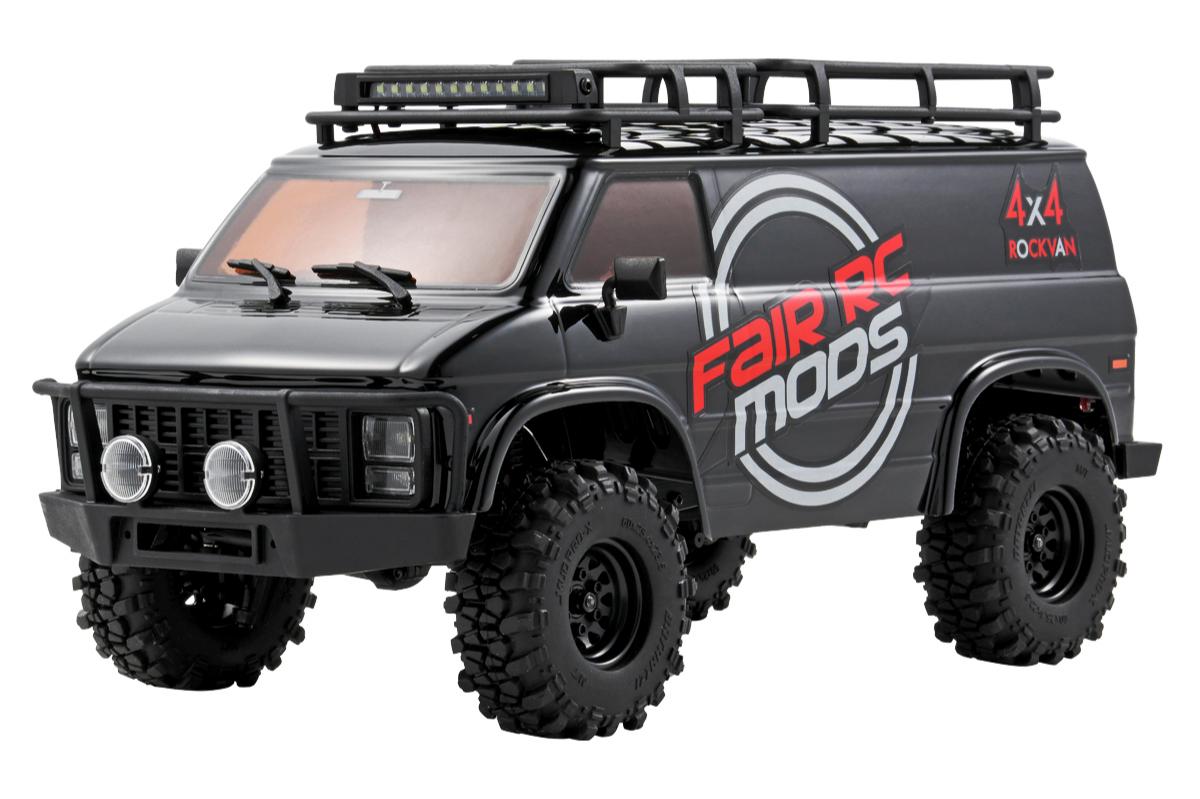 FairRC 1/18 CR18P EVO-V2 Rock Van Black Mod RTR