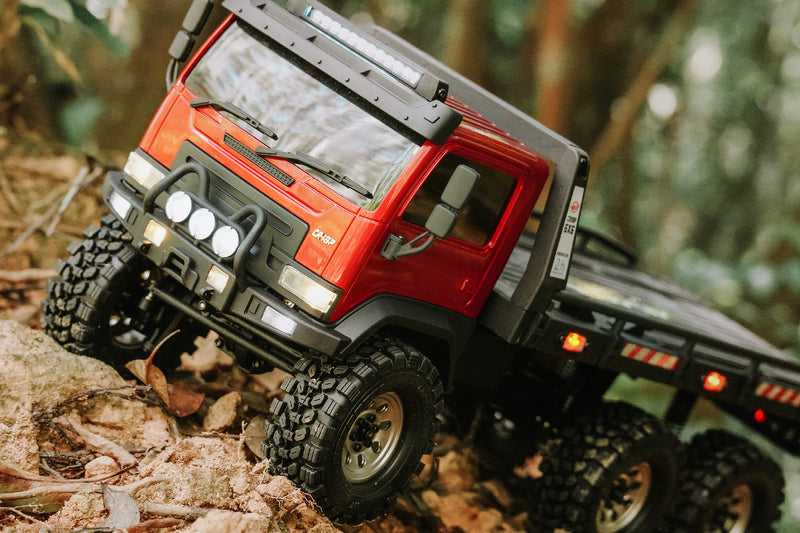 FairRC 1/18 CR18P ARKTOS 6x6 Flatbed Red Mod RTR RC Truck