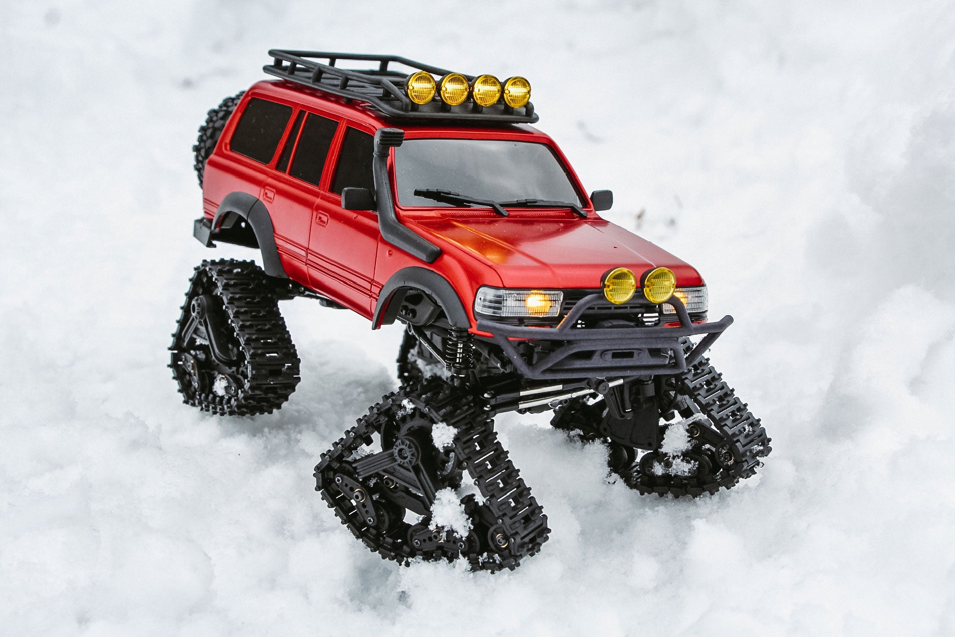 FairRC 1/18 FCX18S LC80 S Red and Brushless Mod RTR RC Crawler