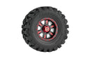 Wheel & Tire Combo for FCX18 II F-100 (Red Color) RC Car