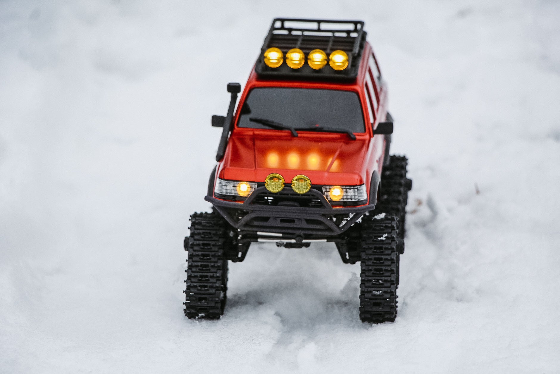FairRC 1/18 FCX18S LC80 S Red and Brushless Mod RTR RC Crawler