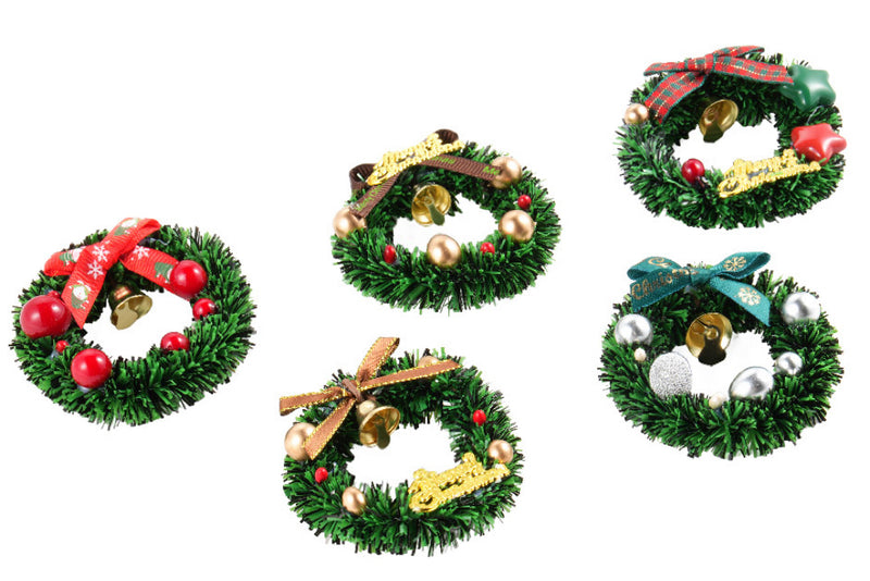 Christmas Wreath – Holiday Festival Decorations (5pcs)