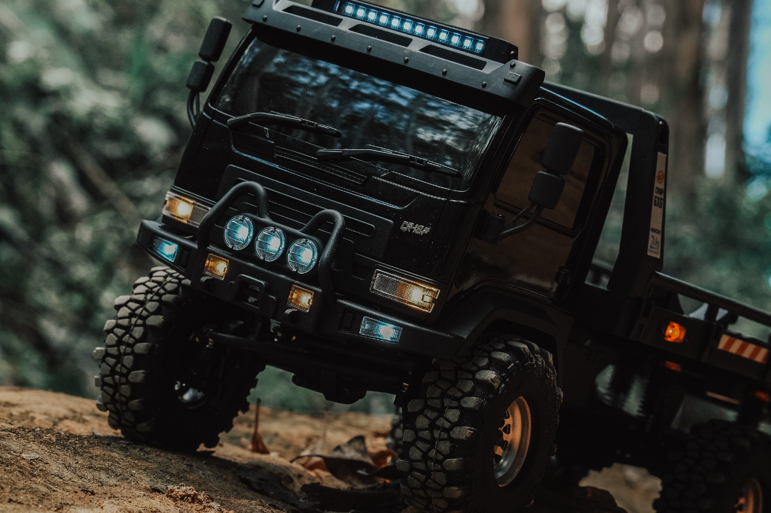 FairRC 1/18 CR18P ARKTOS 6x6 Flatbed Black Mod RTR RC Truck