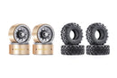 Wheel & Tire Combo for FCX18 II Ford Bronco (Grayish Color) RC Car (4pcs)