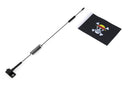 Metal Antenna with Flag Simulation Decoration Accessories for 1/7 & 1/10 RC Crawler