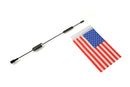 Metal Antenna with National Flag Simulation Decoration Accessories for 1/10 RC Crawler