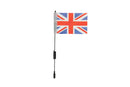 Metal Antenna with National Flag Simulation Decoration Accessories for 1/10 RC Crawler
