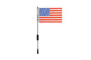 Metal Antenna with National Flag Simulation Decoration Accessories for 1/10 RC Crawler