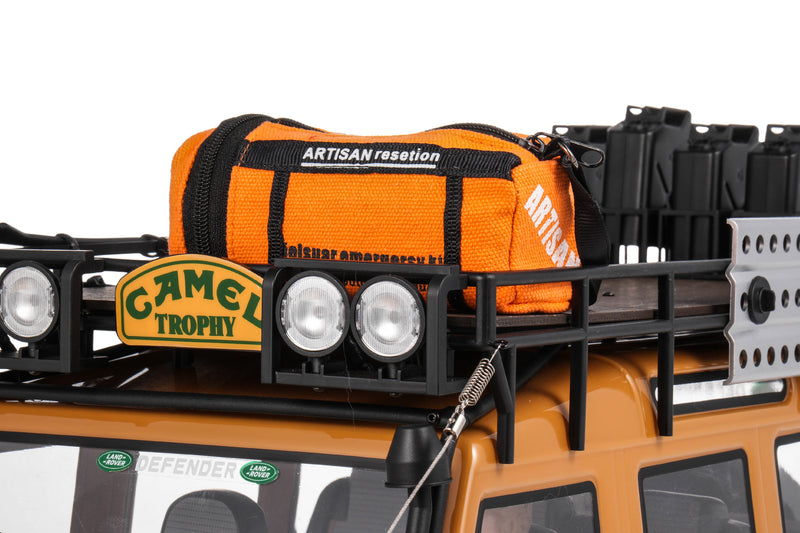 RC Simulation First Aid Kit – Recovery Board, Rescue Rope, Rescue Hook, Cable Flag for 1/10 & 1/12 RC Crawler