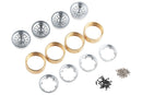 BATRAZZI Aluminum 1.2” Revolver Beadlock Wheels 4pcs (Silver)