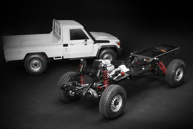 Boom Racing 1/10 4WD RC Chassis Kit w/ Killerbody LC70 Hard Body Kit Set for BRX01