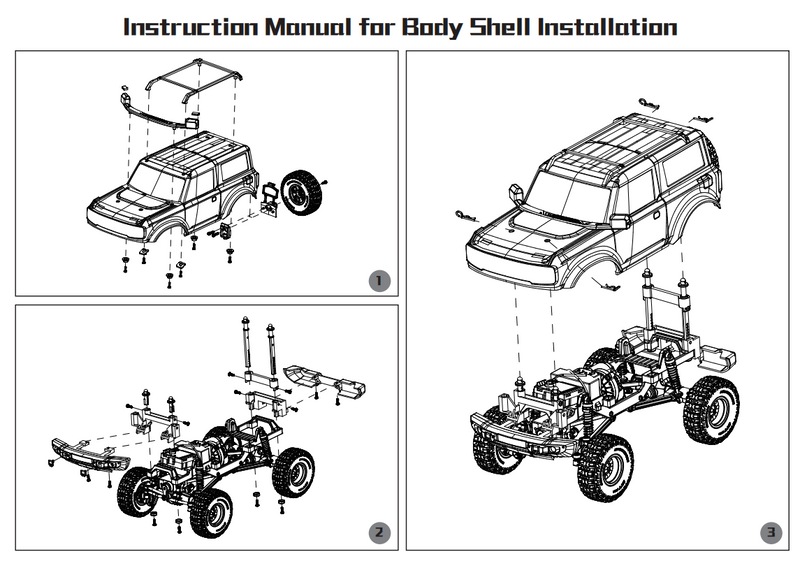 Seckilling Lexan Body Kit For FCX24 Power Wagon/ Chevy K5 (Buy 1 get 1 FREE)