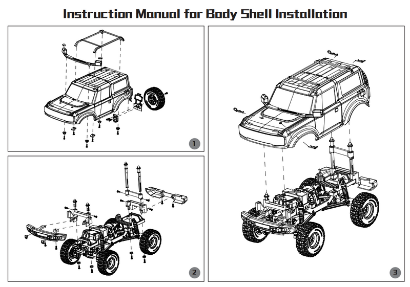 Lexan Body Kit For FCX24 Power Wagon/ Chevy K5 (Full Conversion Kit Included)