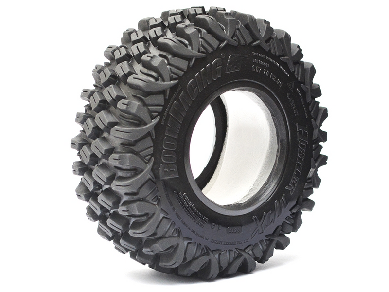 Boom Racing HUSTLER M/T Xtreme 1.9 Rock Crawling Tires 4.45x1.57 SNAIL SLIME™ Compound W/ 2-Stage Foams (Super Soft) [Recon G6 Certified] 2pcs