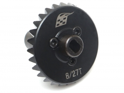 Boom Racing Heavy Duty Keyed Bevel Helical Overdrive Gear 27/8T + Differential Locker Set for BRX70/BRX80/BRX90 PHAT™ & AR44/45/Capra Axles for Axial SCX10 II