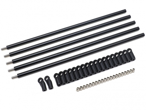 Team Raffee Co. DIY Aluminum Link Set w/ Rod Ends (M4 All Thread) for Crawlers 5pcs