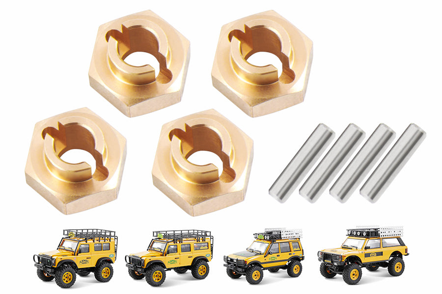 Set De 4 Moyeux Hexagonaux 7mm En Laiton HPI Racing - Pour Véhicule RC Venture18 - Neuf