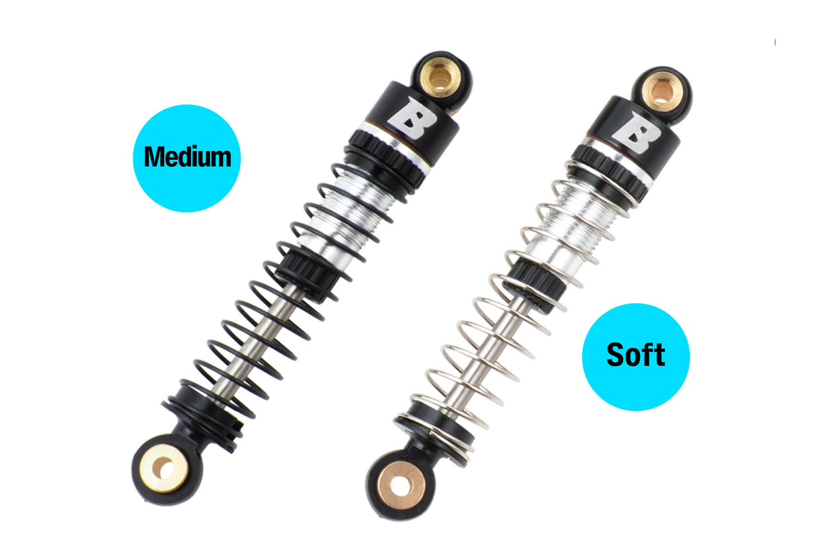 RCカー 4WD 油圧サスペンション ブラック BATRAZZI 45mm Oil-filled Aluminum Shocks with Quick-Change for FMS FCX