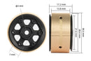 BATRAZZI 1.0” Rogue Beadlock Wheels Black with bold red accents (2pcs)