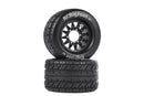 Tire and Plastic Wheel Sets for 1/10 Monster Trucks (2PCS)