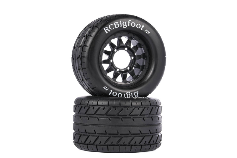 Tire and Plastic Wheel Sets for 1/10 Monster Trucks (2PCS)