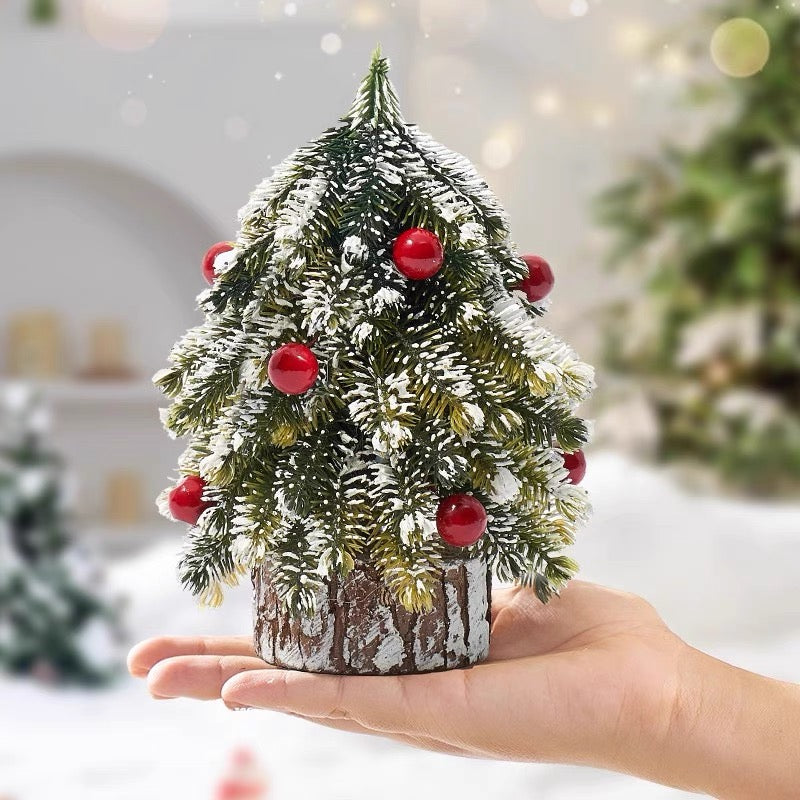 Miniature Christmas Tree Decoration with LED Lights