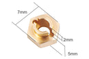 Batrazzi Brass 7mm Wheel Hex Hub Adapter for FCX24M (4pcs)