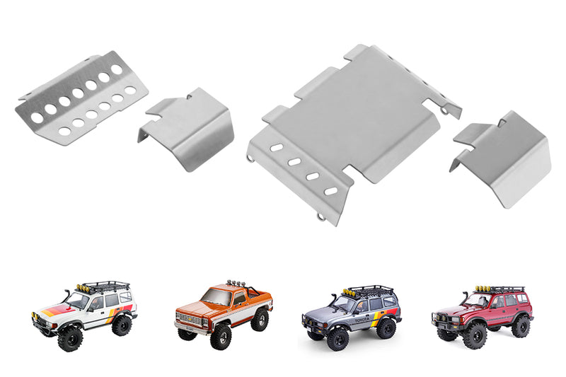 Stainless Steel Guard Plate Kit for FCX10 LC80 and K5